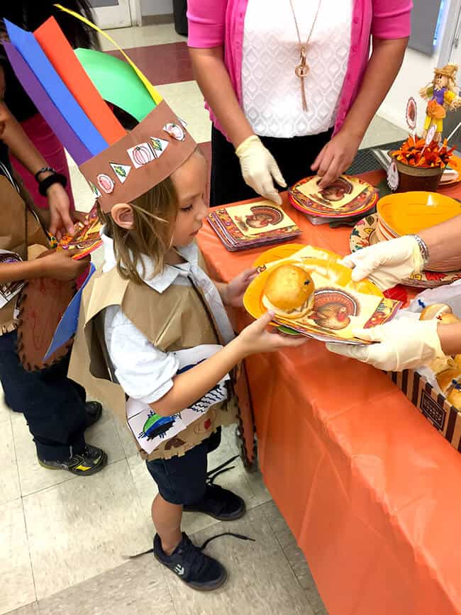 Kindergarten Thanksgiving Feast