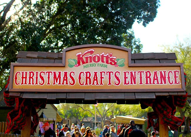 Knott's Christmas Crafts Entrance