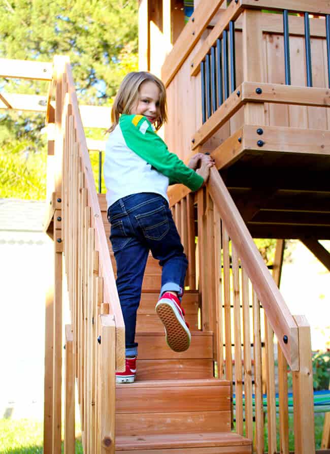 Oceanview Swing Set Stairs