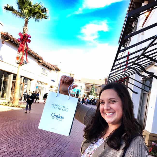 Shopping at the San Clemente Outlets