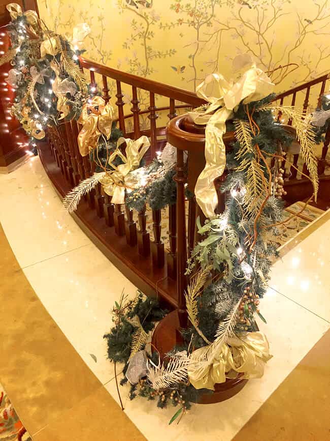 Christmas Staircase at the Four Seasons