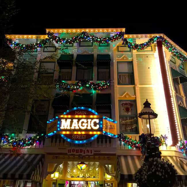 Disneyland Magic Shop at Night