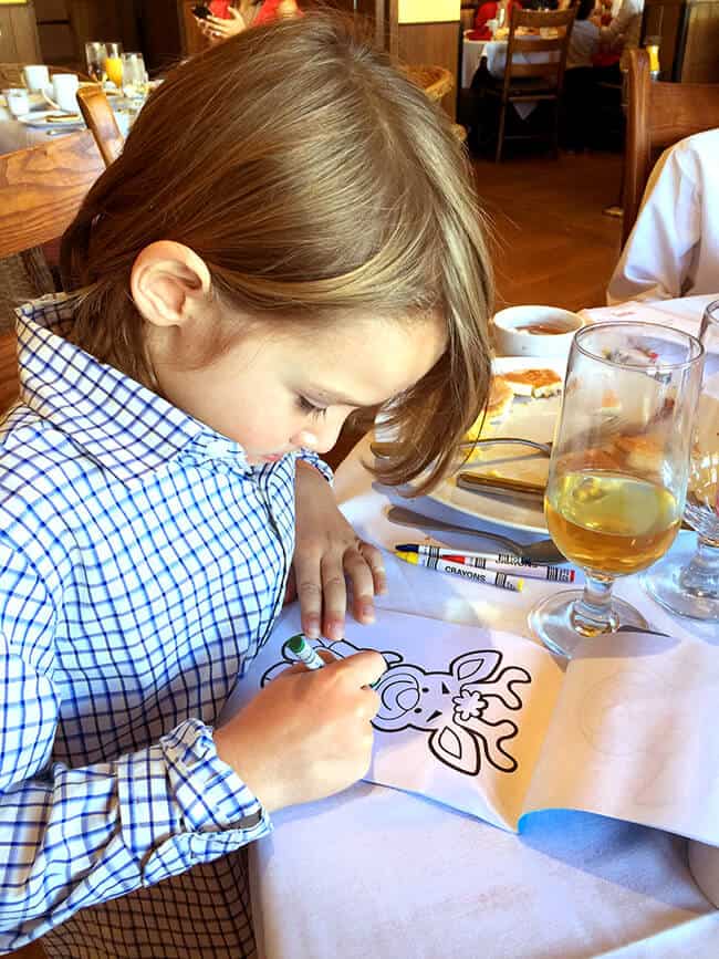 Kids Menu at Catal Restaurant