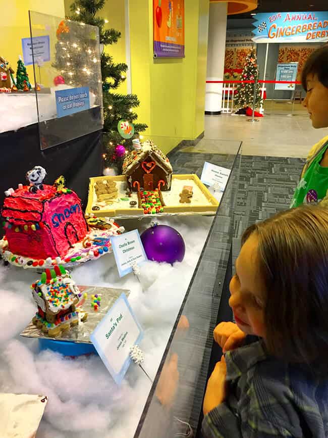 Kids at Science of Gingerbread Display