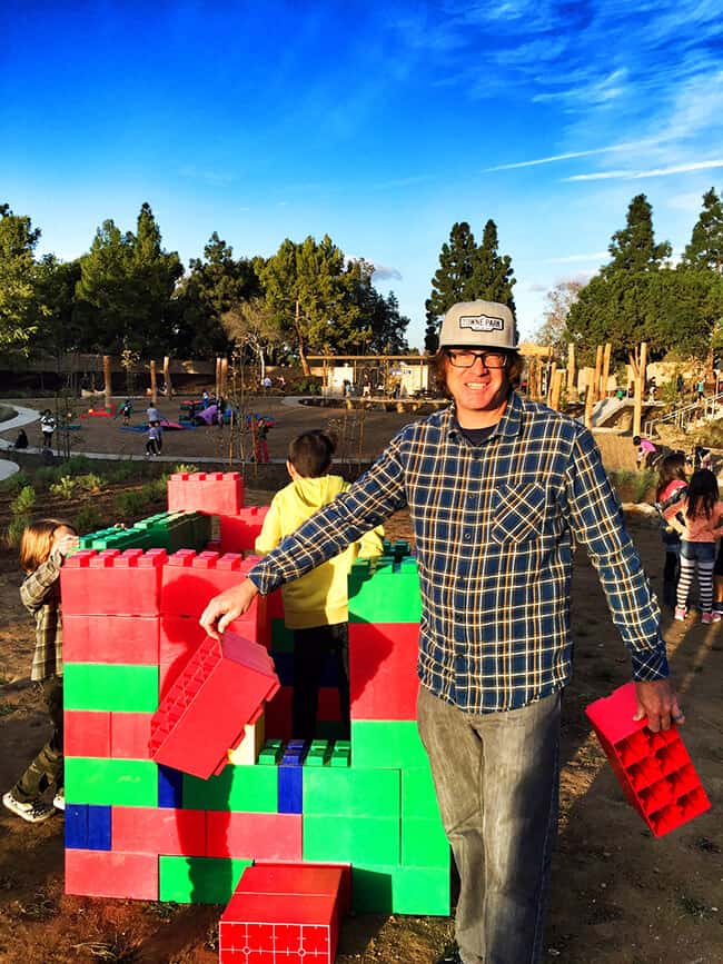 Parents Playing at Adventure Playground in Irvine