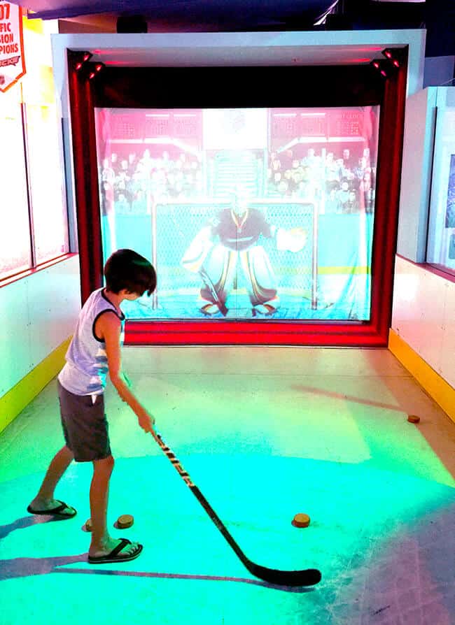 Science of Hockey Shooting Exhibit
