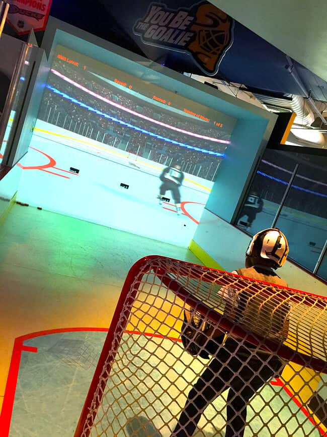 Science of Hockey at Discovery Cube_Be a Goalie