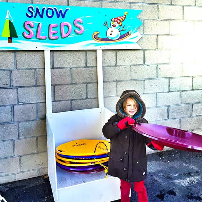 Sledding at the Cube