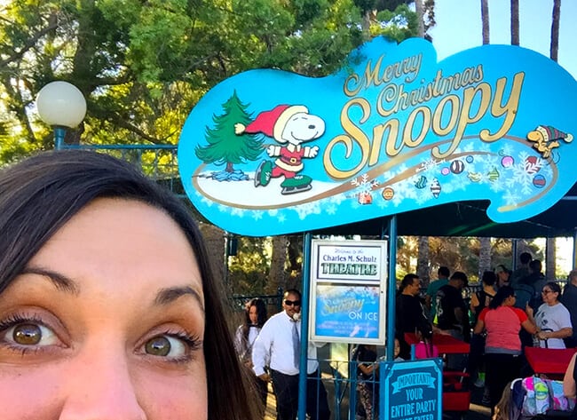 Snoopy On Ice Christmas Show at Merry Farm