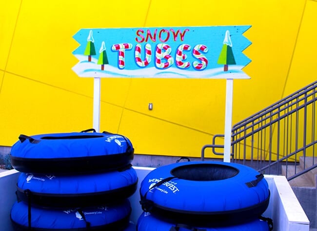 Snow Tubes at Discovery Science Center