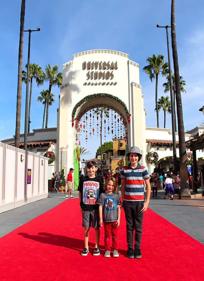 Walking the Red Carpet at Universal Studios