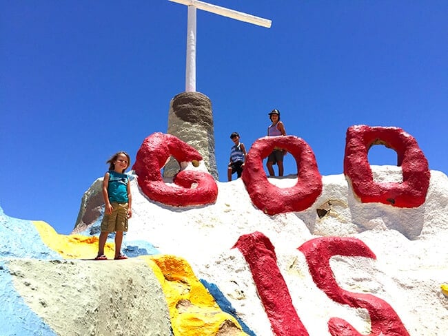 Cross at the Top of Salvation Mountain