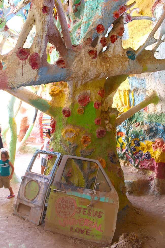 Salvation Mountain in the California Desert