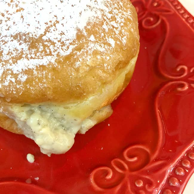 Vanilla Bean Custard Donut