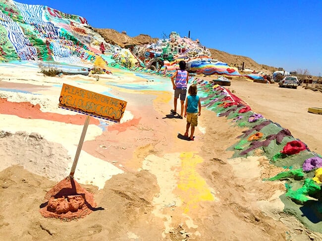 Yellow Brick Road at Salvation Mountain in California