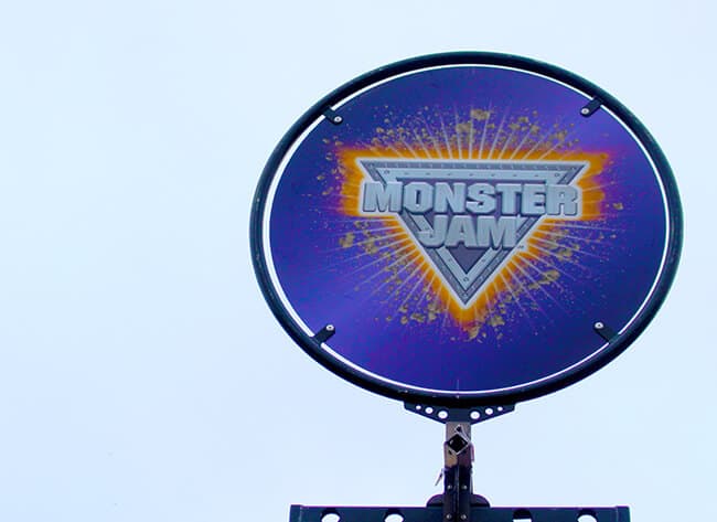 Monster Jam Entrance Sign