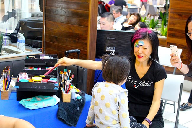 ScholarShare Westfield Mall Event Face Painting