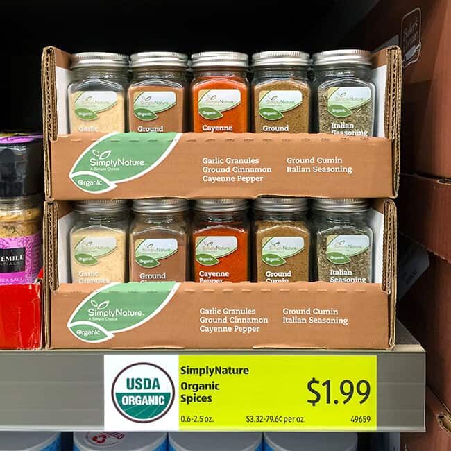 ALDI Organic Spices