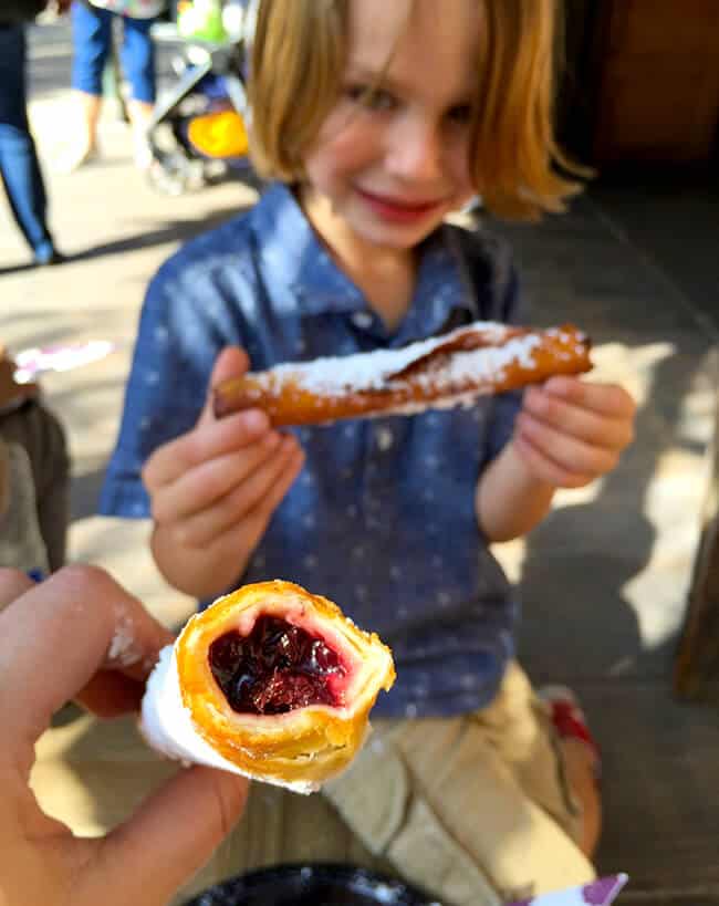 Boysenberry Flautas at Knott's