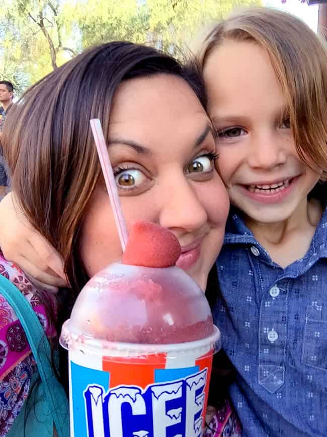 Boysenberry Icee at Knott's