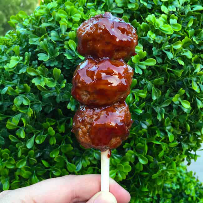 Boysenberry Meatballs at Knott's