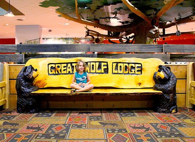 Great Wolf Lodge Bench