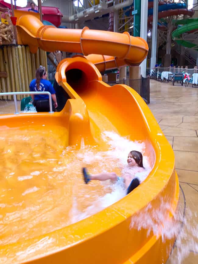 Kid Waterslide at the Great Wolf Lodge