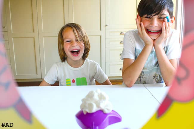 Family Game Night with the Pie Face Game! - Frugal Mom Eh!