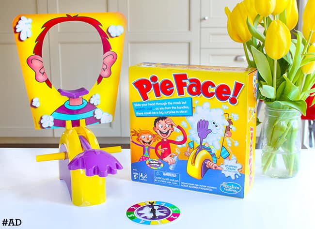 Family Game Night with the Pie Face Game! - Frugal Mom Eh!