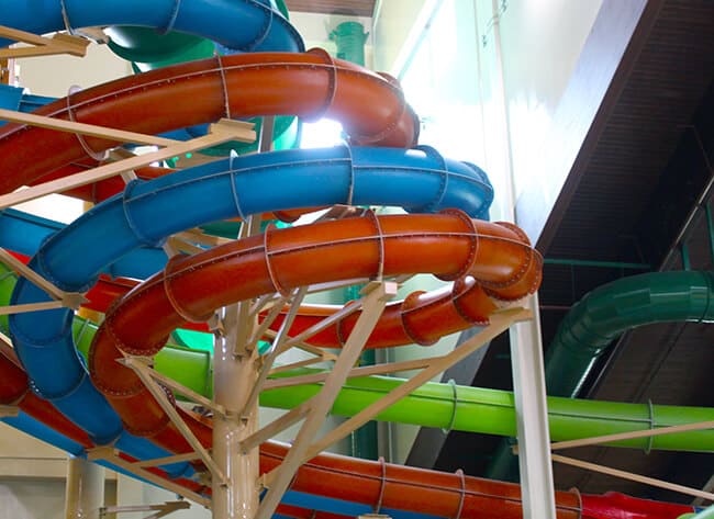 Rainbow Slides at the Great Wolf Lodge