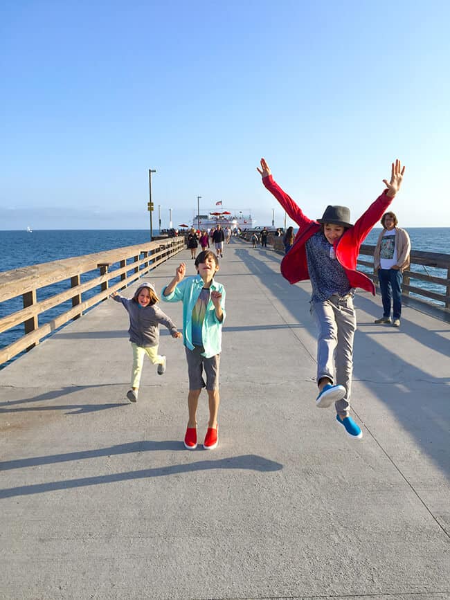 Running on Balboa Pier