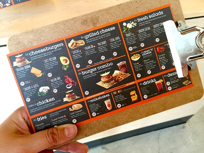 The melt menu online