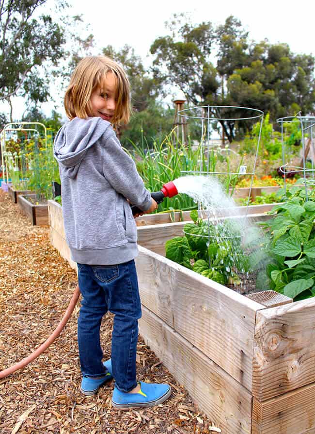 Vann Watering the Garden