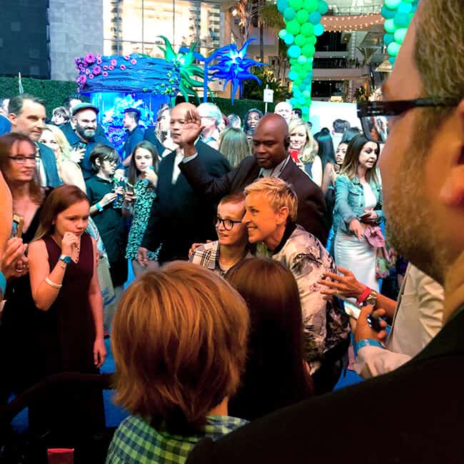 Ellen at the Finding Dory Premiere