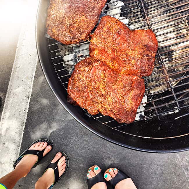 Grilling Steaks on Duraflame Charcoal