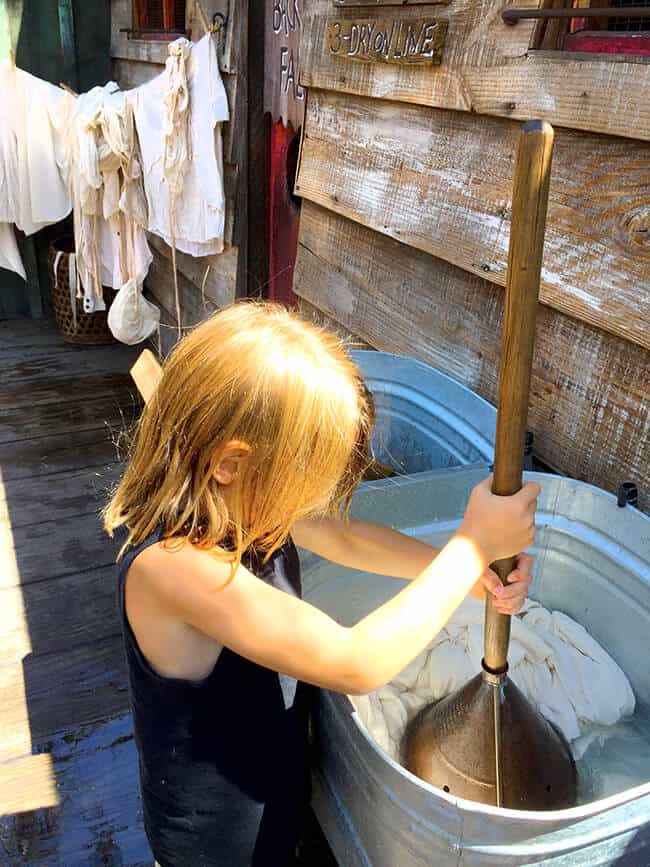 Washing Clothes in Knott's Ghost Town