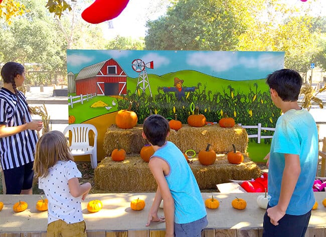 Irvine Park Railroad Pumpkin Patch Ring Toss Game