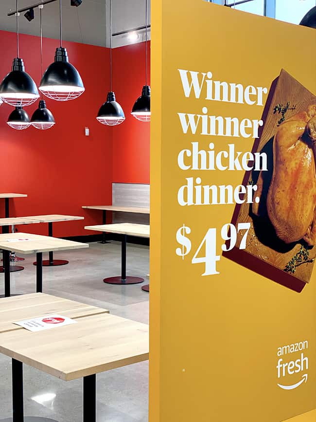 Amazon Fresh Food Court Seating