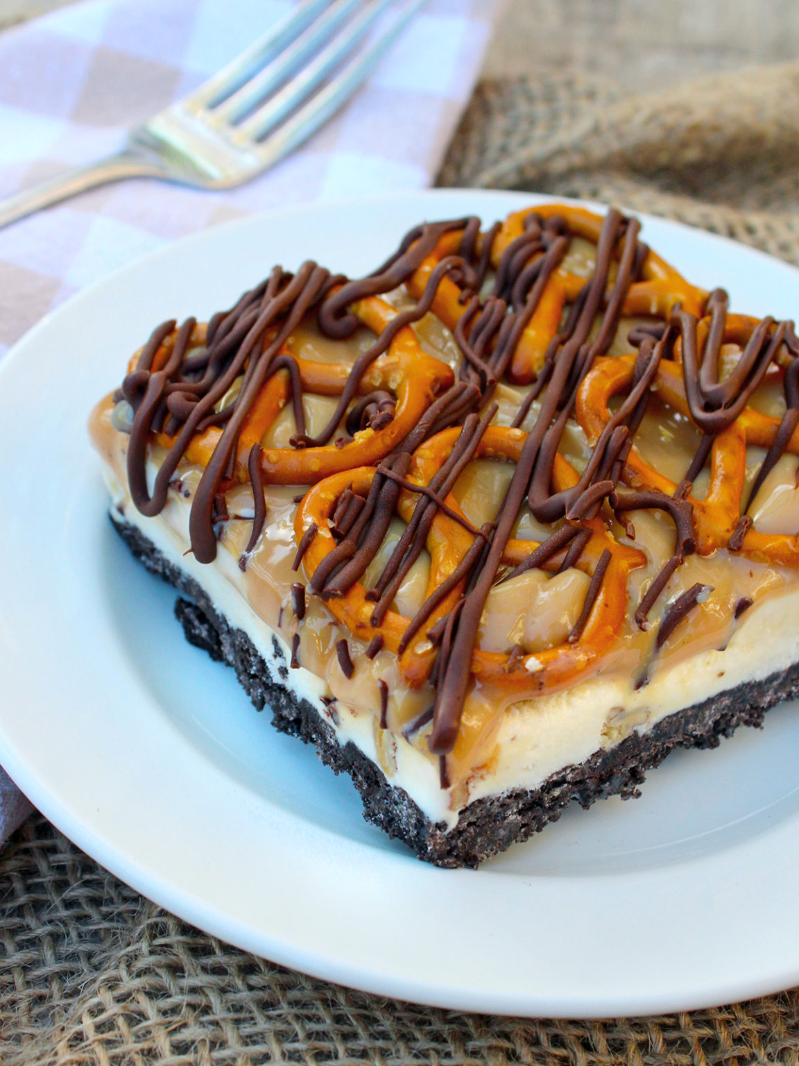 Pretzel & Caramel Ice Cream Dessert Bars Popsicle Blog