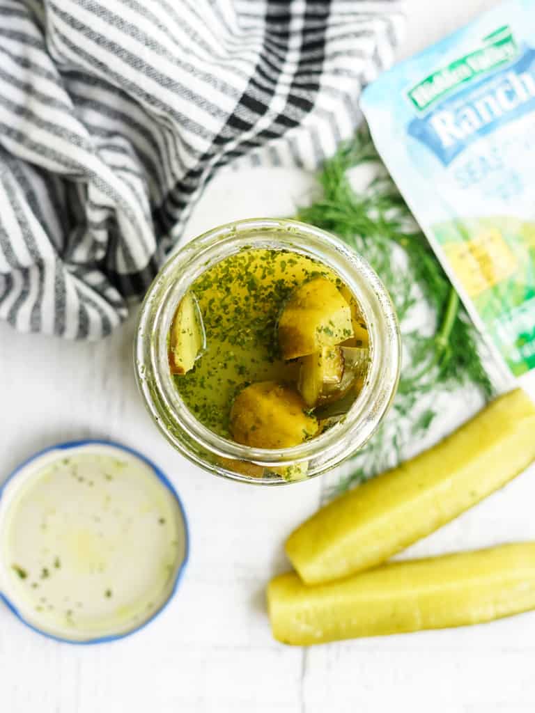 Easy Ranch Style Pickles 