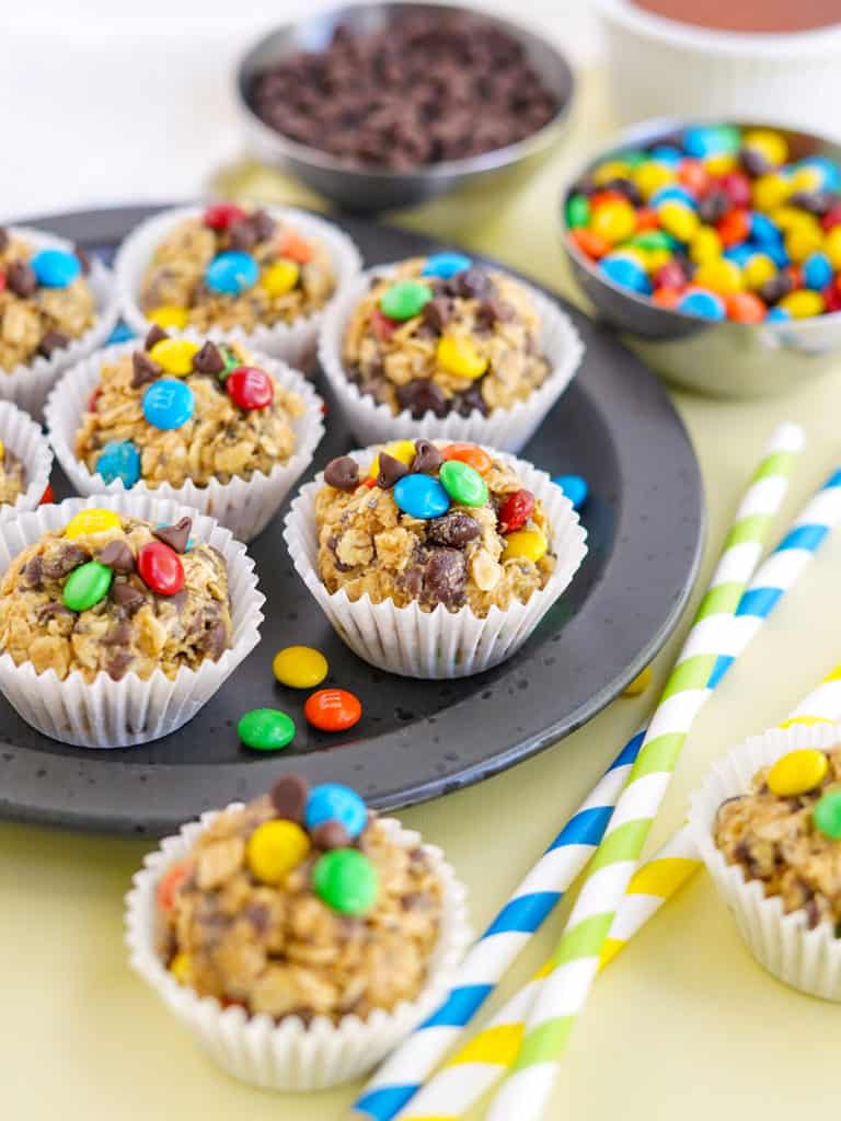 Easy Monster M&M Peanut Butter Protein Balls Recipe