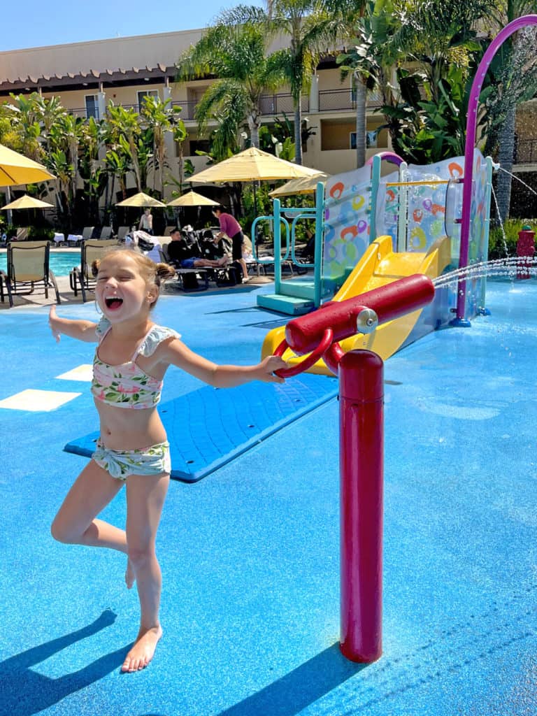 Kid-friendly Pool and-splash pad at the Cassara Carlsbad Hilton